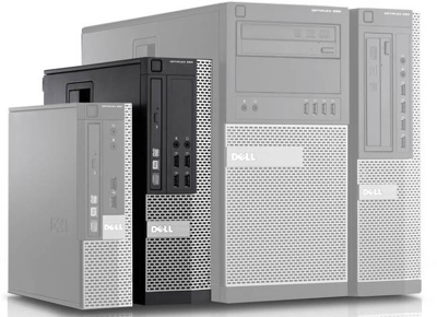 Dell Optiplex 390 SFF Core i3 2100 (2-gen.) 3,1 GHz / 4 GB / 250 GB / DVD / Win 10 Prof. (Update)