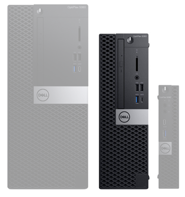 Dell Optiplex 5060 SFF Core i3 8100 (8-gen.) 3,6 GHz  / 8 GB / 240 SSD / Win 10 Prof.