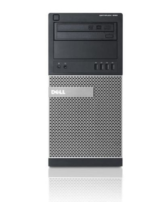 Dell Optiplex 990 Tower Core i5 2400 (2-gen.) 3,1 GHz / 4 GB / 120 SSD / DVD / Win 10 prof. (Update)