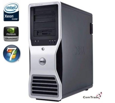 Dell Precision T7400 Tower Xeon X5260 3,33 GHz / 8 GB / 250 GB / DVD / Win 10 Prof. (Update)