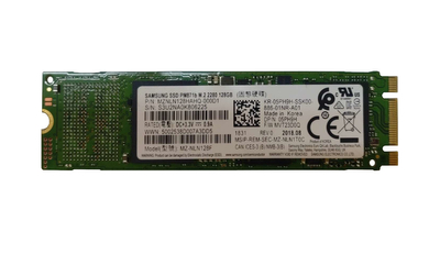 Dysk SSD SATA / Samsung PM871b / 128 GB / M.2