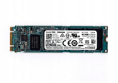 Dysk SSD SATA / Toshiba THNSNK128GVN8 / 128 GB / M.2