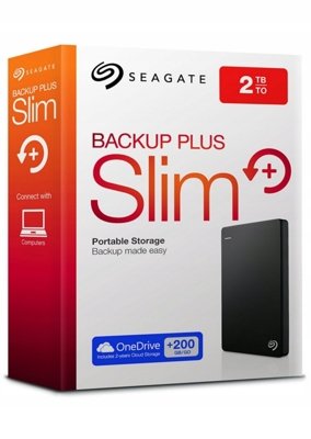 Dysk zewnętrzny Seagate Backup Plus Slim 2TB szary 2,5", USB 3.0