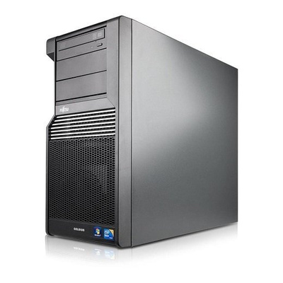 Fujitsu-Siemens Celsius R570-2 Tower Xeon L5640 (i7) 2,26 GHz (6 rdzeni) / 8 GB / 240 SSD / DVD / Win 10 Prof. (Update) + GTX 1060