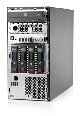 HP ProLiant ML310e gen.8 Xeon E3-1220 v3 3,1 GHz / 8 GB / 2 x 1 TB WD Red / DVD / 2 x zasilacz / RAID P420