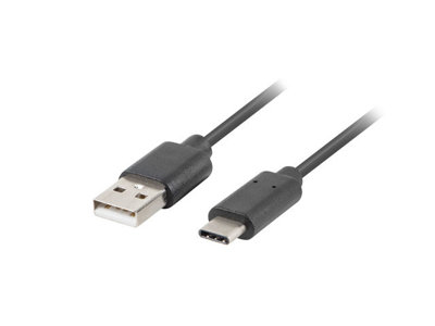 Kabel, USB 2.0 do USB-C 2.0, 1,8m , Lanberg CA-USBO-20CU-0018-BK
