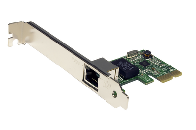 Karta sieciowa przewodowa PCIe Exsys EX-6071B  Rj-45 1Gb/s / wysoki profil