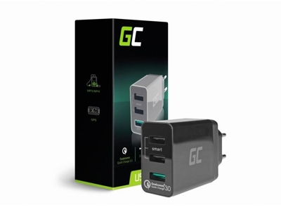 Ładowarka sieciowa Green Cell CHAR03 3 porty USB czarna