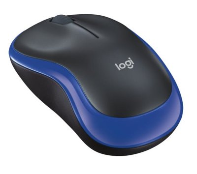 Mysz optyczna bezprzewodowa Logitech M185, niebieska