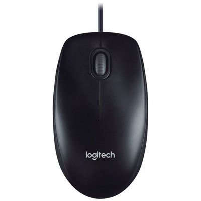 Mysz optyczna przewodowa Logitech M100, czarna