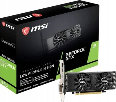 Nowa karta graficzna MSI Nvidia GeForce GTX 1650 LP OC [4 GB] / wysoki / niski profil
