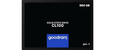 Nowy dysk SSD / GOODRAM CL100 Gen.3 / 960 GB / SATA III / 2,5'' RETAIL