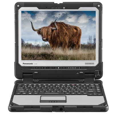 Panasonic ToughBook CF-33-1 Core i5 7300U (7-gen.) 2,6 GHz / 8 GB / 120 SSD / 12" 2K dotyk / Win 10 Prof. (Update) z klawiaturą