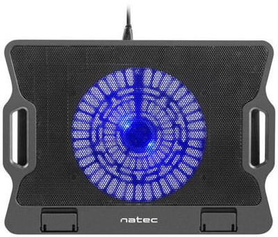 Podstawka chłodząca Natec Dipper NPL-1067 12.1-15.6" z cichym wentylatorem, podświetlenie, 2 USB
