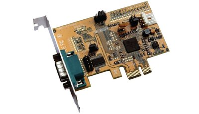 Poleasingowy kontroler 1 x COM (RS-232) Exsys EX-44271 / PCI-e x1 / niski profil