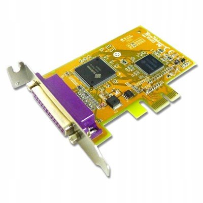 Poleasingowy kontroler 1 x LPT (IEEE1284) PAR5408A / Sunix SUN1989 / PCI-e x1 / niski profil