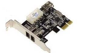 Poleasingowy kontroler Vantec PI4VT6315X2A 3 x FireWire / PCI-e / niski profil