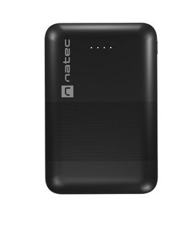 Powerbank Natec Trevi Compact NPB-1941 10000 mAh 2xUSB-A + 1xUSB-C, czarny