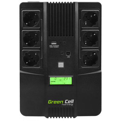 Zasilacz awaryjny Green Cell UPS AiO 600VA LCD UPS06