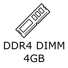 Pamięć RAM DDR4 4GB, DIMM